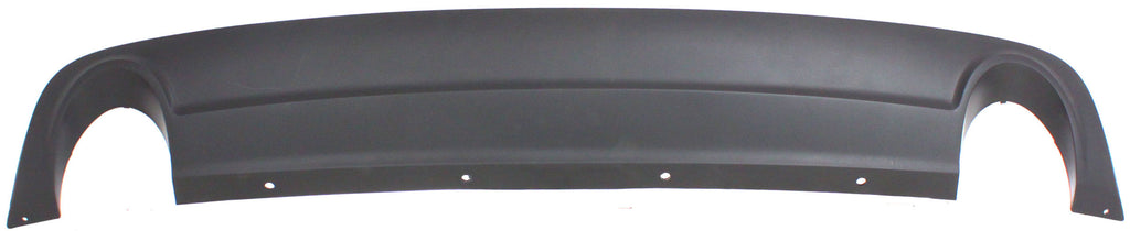 MALIBU 08-12 REAR LOWER VALANCE, Bumper Cover Extension, Textured, w/ Dual Exhaust Holes, 3.6L Eng. - CAPA