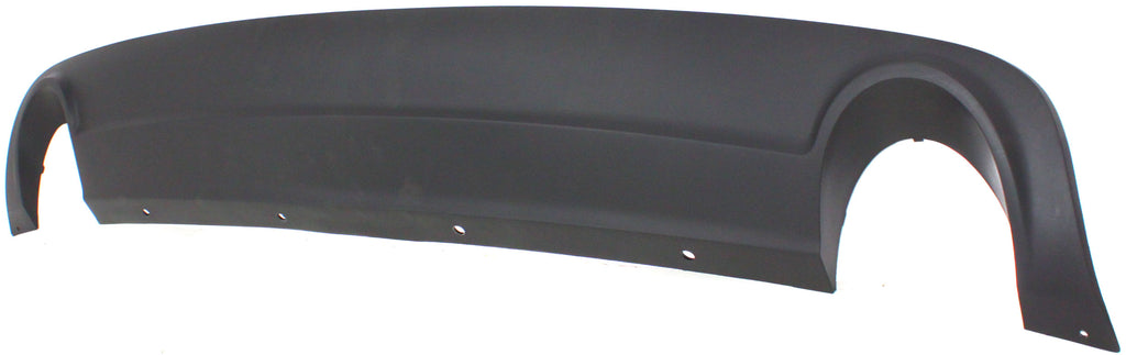 MALIBU 08-12 REAR LOWER VALANCE, Bumper Cover Extension, Textured, w/ Dual Exhaust Holes, 3.6L Eng.