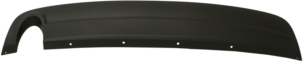 MALIBU 08-12 REAR LOWER VALANCE, Bumper Cover Extension, Textured, w/ Single Exhaust Hole, 2.4L/3.5 Eng - CAPA