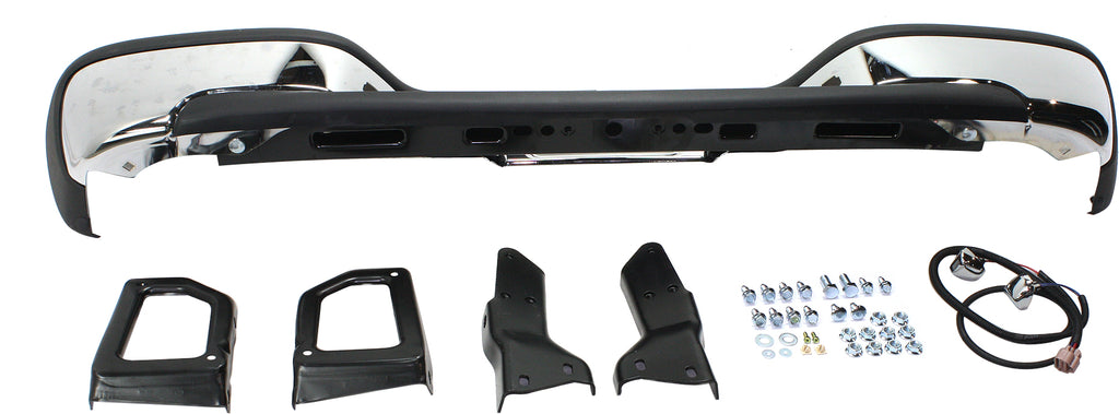 SUBURBAN/YUKON 00-06 STEP BUMPER, FACE BAR AND PAD, w/ Pad Provision, w/ Mounting Bracket, Chrome