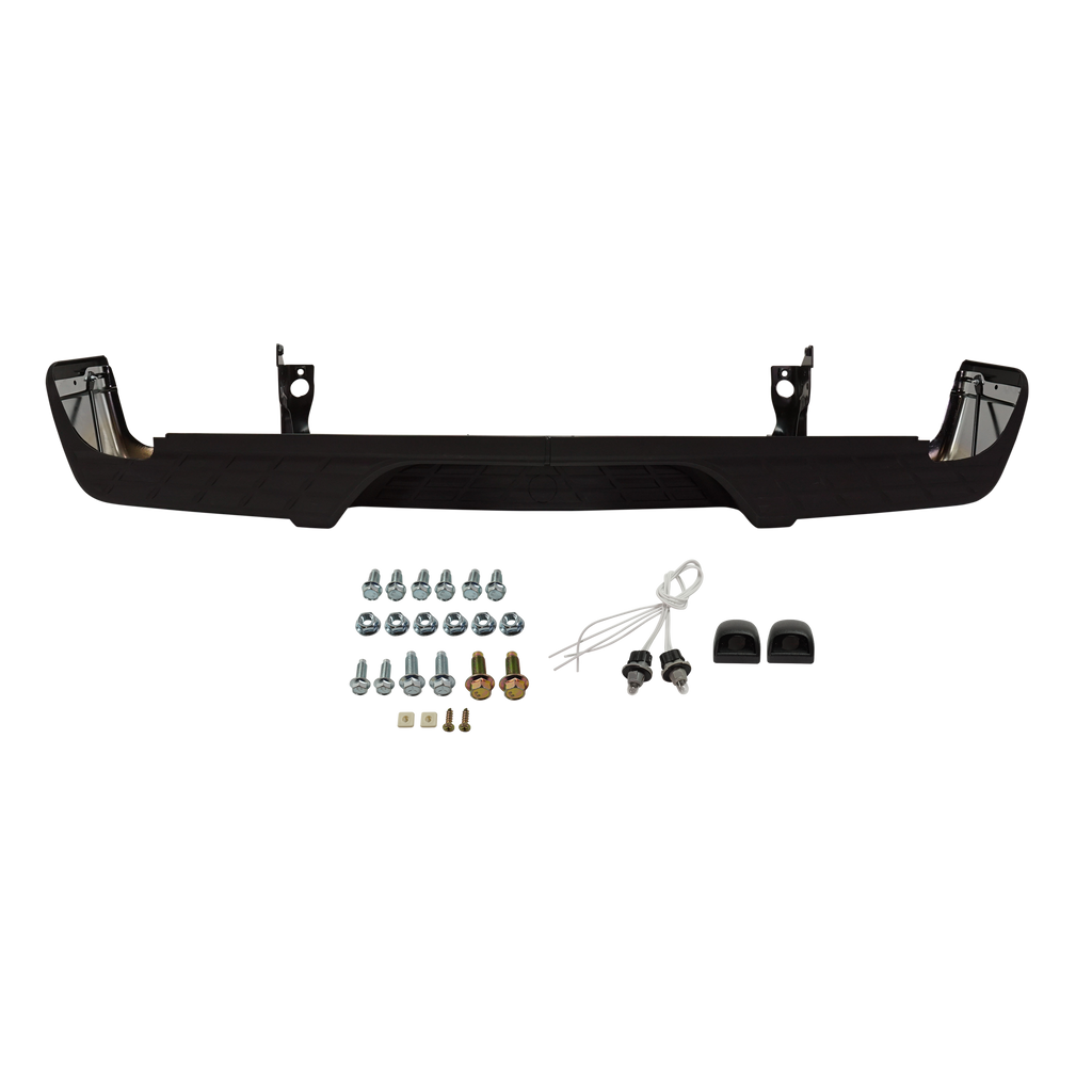 SILVERADO/SIERRA 1500 07-13 STEP BUMPER, FACE BAR AND PAD, w/ Pad Provision, w/ Mounting Bracket, Chrome, w/o ROS Holes, Excludes 2007 Classic, w/ Bolt Kit