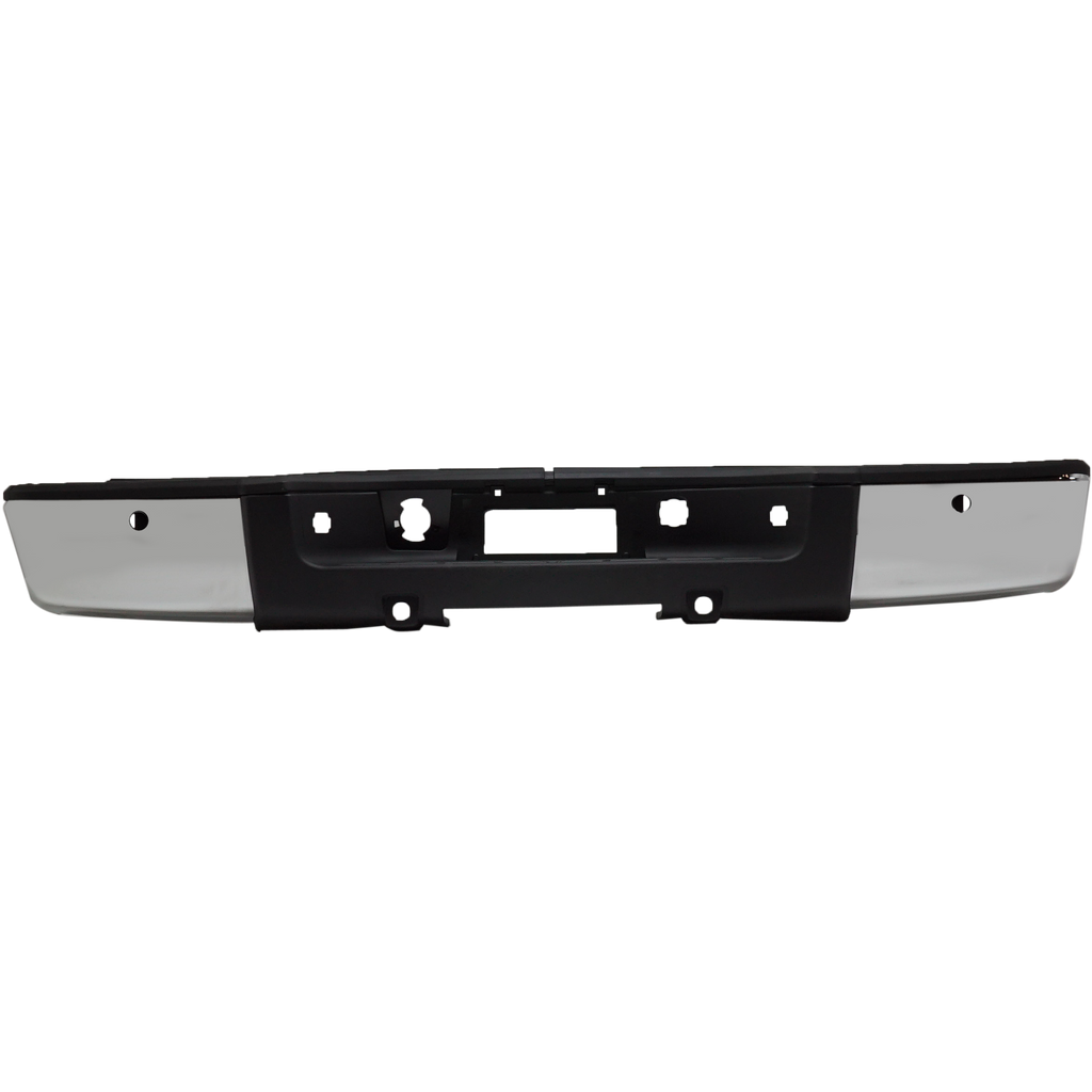 SILVERADO/SIERRA 1500 07-13 STEP BUMPER, FACE BAR AND PAD, w/ Pad Provision, w/o Mounting Bracket, Chrome, w/ ROS Holes, Excludes 2007 Classic, w/ Bolt Kit