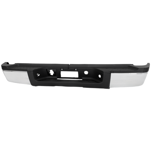 SILVERADO/SIERRA 2500 HD/3500 HD 07-10 STEP BUMPER, FACE BAR AND PAD, w/ Pad Provision, w/o Mounting Bracket, Chrome, w/o Rear Object Sensor Holes, (3500 HD, Single Rear Wheels), Excludes 2007 Classic
