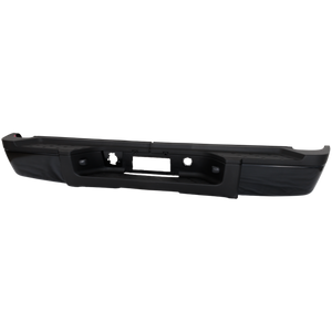 SILVERADO/SIERRA 2500 HD/3500 HD 07-10 STEP BUMPER, FACE BAR AND PAD, w/ Pad Provision, w/o Mounting Bracket, Powdercoated Black, w/o Rear Object Sensor Holes, (3500 HD, Single Rear Wheels), Excludes