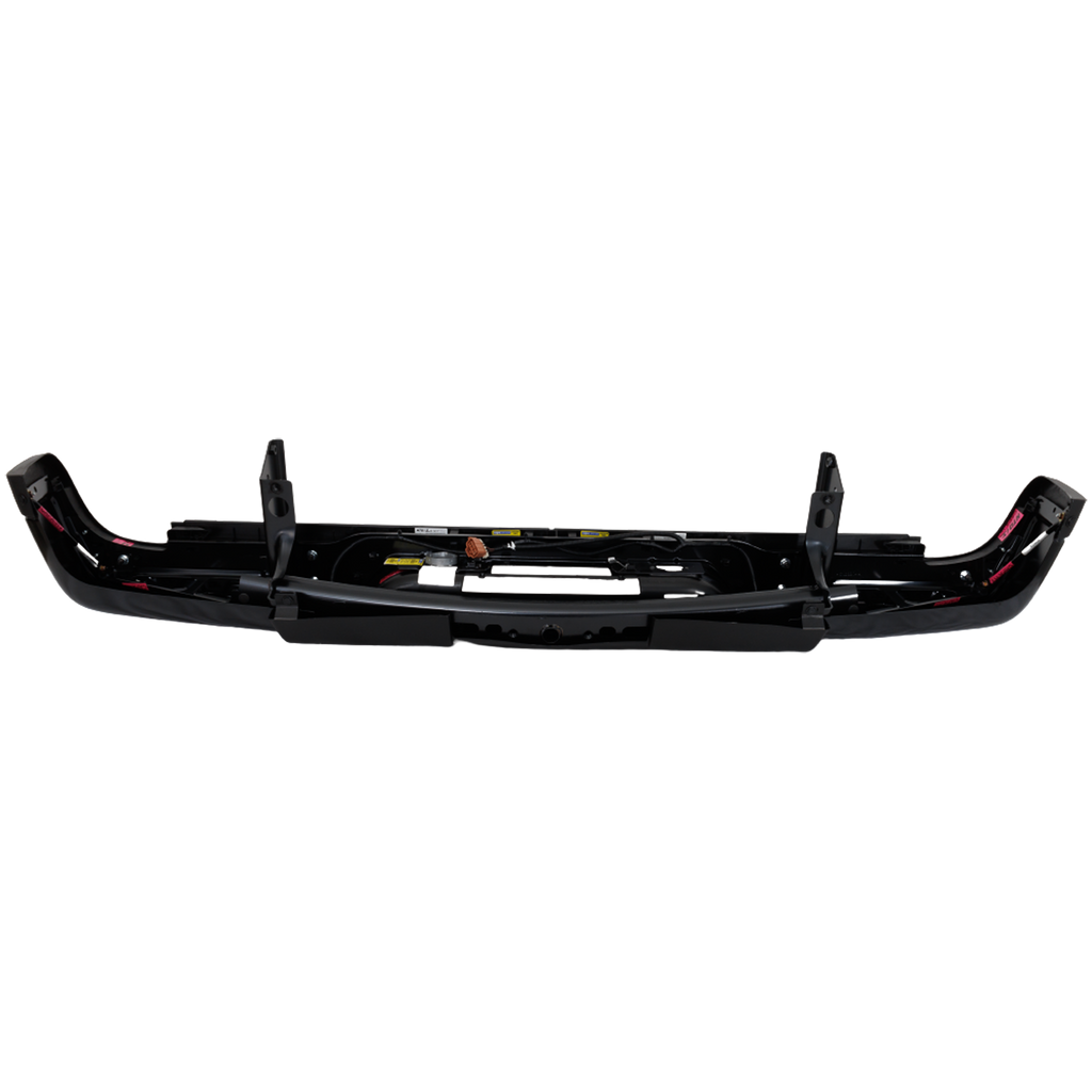 SILVERADO/SIERRA 2500 HD/3500 HD 07-10 STEP BUMPER, FACE BAR AND PAD, w/ Pad Provision, w/o Mounting Bracket, Powdercoated Black, w/o Rear Object Sensor Holes, (3500 HD, Single Rear Wheels), Excludes