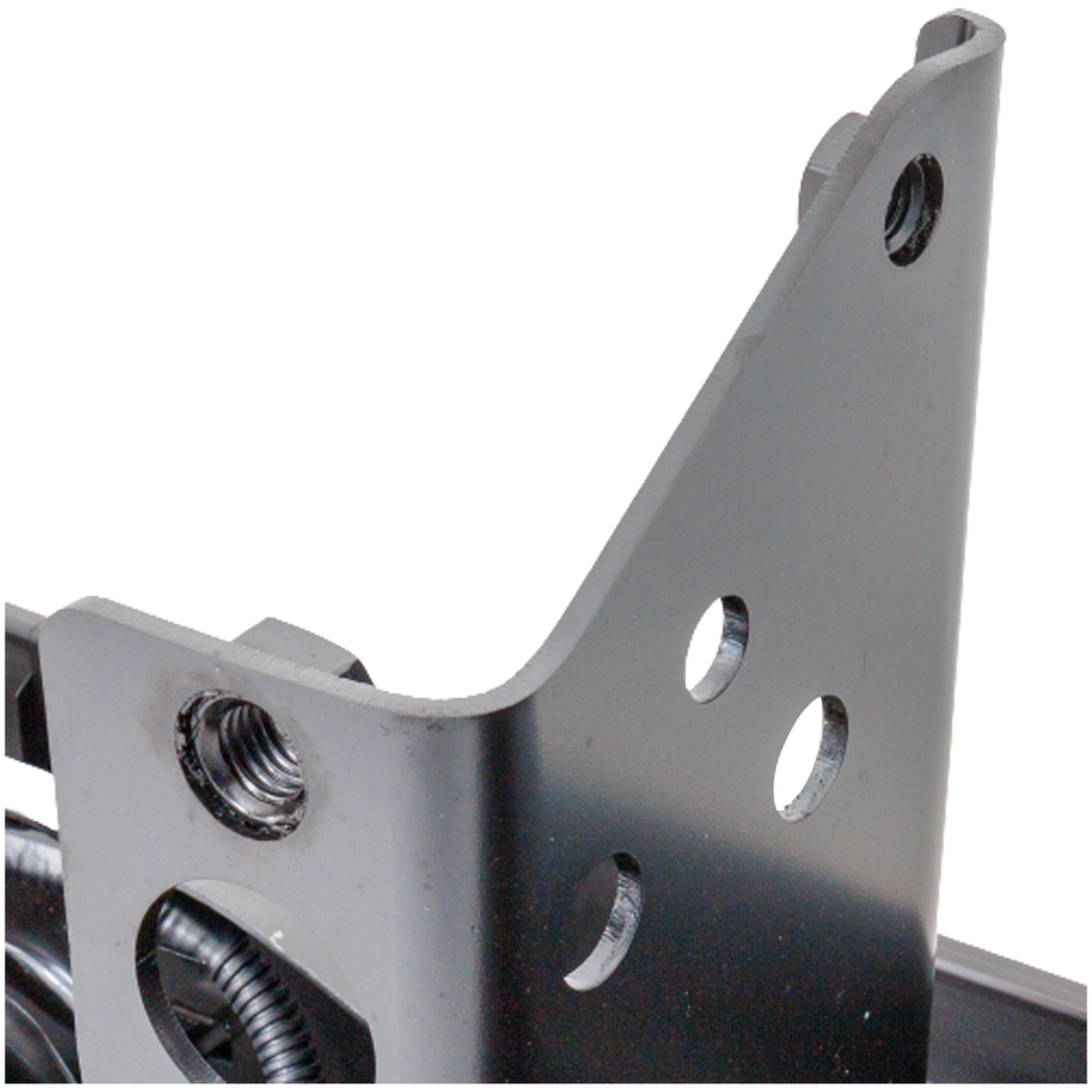 SILVERADO/SIERRA 2500 HD/3500 HD 07-10 STEP BUMPER, FACE BAR AND PAD, w/ Pad Provision, w/o Mounting Bracket, Powdercoated Black, w/o Rear Object Sensor Holes, (3500 HD, Single Rear Wheels), Excludes