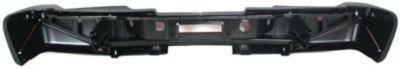 SILVERADO/SIERRA 3500 HD 07-10 STEP BUMPER, FACE BAR AND PAD, w/ Pad Provision, w/o Mounting Bracket, Powdercoated Black, w/ Rear Object Sensor Holes, Dual Rear Wheels, Excludes 2007 Classic