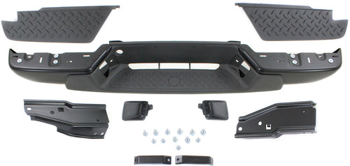 COLORADO/CANYON 04-07 STEP BUMPER, FACE BAR AND PAD, w/ Pad Provision, w/ Mounting Bracket, Powdercoated Black, w/o Extreme and Towing Pkg, All Cab Types
