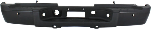 SILVERADO/SIERRA 3500 HD 11-13 STEP BUMPER, FACE BAR AND PAD, w/ Pad Provision, w/o Mounting Bracket, Powdercoated Black, w/ Rear Object Sensor Holes, Dual Rear Wheels