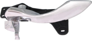 DEVILLE 00-05 FRONT INTERIOR DOOR HANDLE LH, Chrome Lever + Black Base (=REAR)