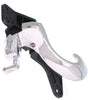 DEVILLE 00-05 FRONT INTERIOR DOOR HANDLE LH, Chrome Lever + Black Base (=REAR)