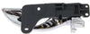 DEVILLE 00-05 FRONT INTERIOR DOOR HANDLE LH, Chrome Lever + Black Base (=REAR)