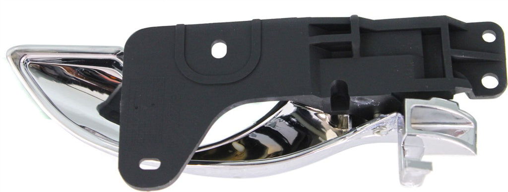 DEVILLE 00-05 FRONT INTERIOR DOOR HANDLE LH, Chrome Lever + Black Base (=REAR)