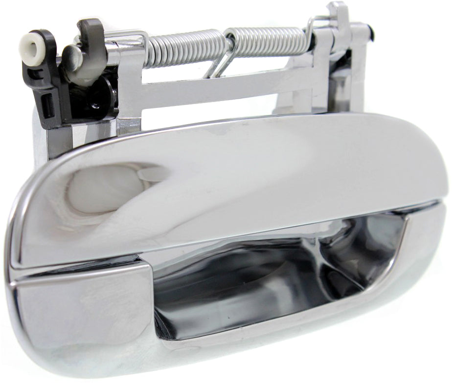 SEVILLE 98-04/DTS 06-11 FRONT EXTERIOR DOOR HANDLE RH, All Chrome, w/o Keyhole (=REAR)