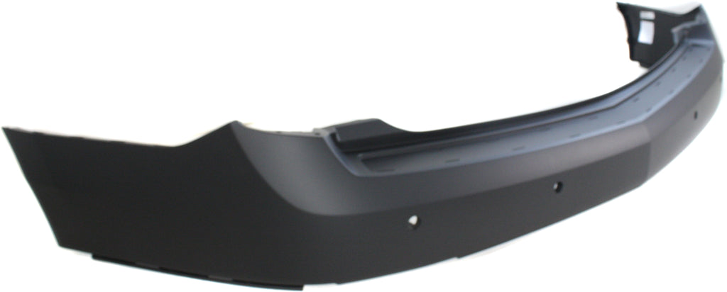 SRX 13-16 REAR BUMPER COVER, Upper, Primed, w/ Parking Aid Snsr Holes and Crash Imminent Braking - CAPA