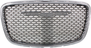 CHRYSLER 300 15-22 GRILLE, Platinum Shell/Painted Black Insert
