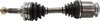 MPV 89-95 FRONT CV AXLE ASSEMBLY LH