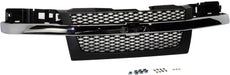 COLORADO 04-12 GRILLE, Mesh Insert, Textured Dark Gray Shell and Insert, 2-Piece Design, w/ Chrome Center Bar