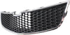 CRUZE 11-14 FRONT BUMPER GRILLE, Plastic, Chrome Shell/Painted Black Insert, Eco Model, 1.4L Eng.