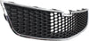 CRUZE 11-14 FRONT BUMPER GRILLE, Plastic, Chrome Shell/Painted Black Insert, Eco Model, 1.4L Eng.