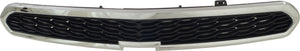 SPARK 13-15 GRILLE, Upper, Chrome Shell/Textured Black Insert, w/o Fog Light Holes - CAPA