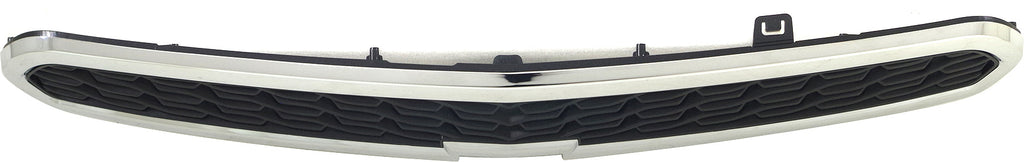 SPARK 13-15 GRILLE, Upper, Chrome Shell/Textured Black Insert, w/o Fog Light Holes - CAPA