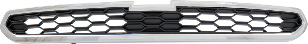 SPARK 13-15 GRILLE, Upper, Chrome Shell/Black Insert, w/ Fog Light Holes - CAPA