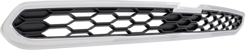 SPARK 13-15 GRILLE, Upper, Chrome Shell/Black Insert, w/ Fog Light Holes - CAPA