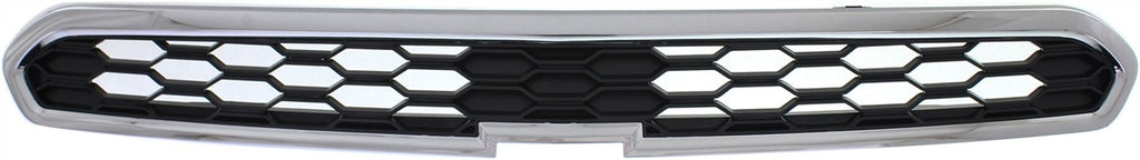 SPARK 13-15 GRILLE, Upper, Chrome Shell/Black Insert, w/ Fog Light Holes