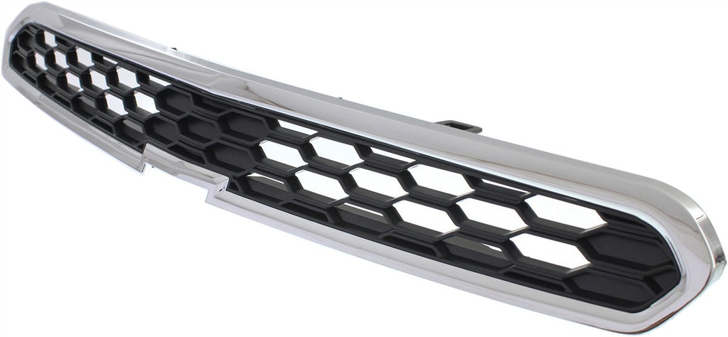 SPARK 13-15 GRILLE, Upper, Chrome Shell/Black Insert, w/ Fog Light Holes
