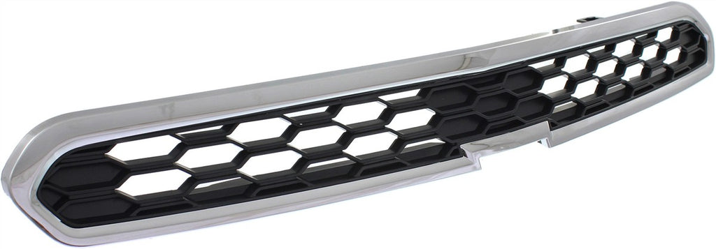SPARK 13-15 GRILLE, Upper, Chrome Shell/Black Insert, w/ Fog Light Holes