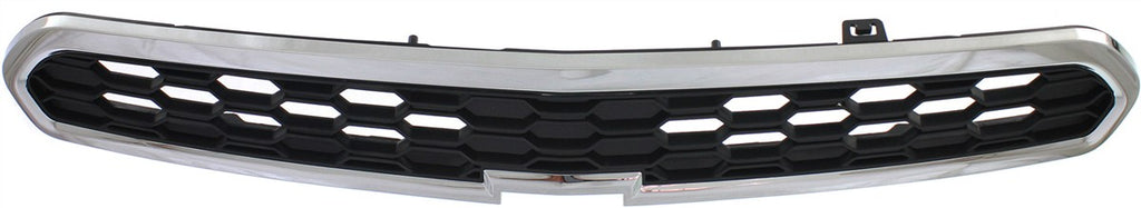 SPARK 13-15 GRILLE, Upper, Chrome Shell/Black Insert, w/ Fog Light Holes