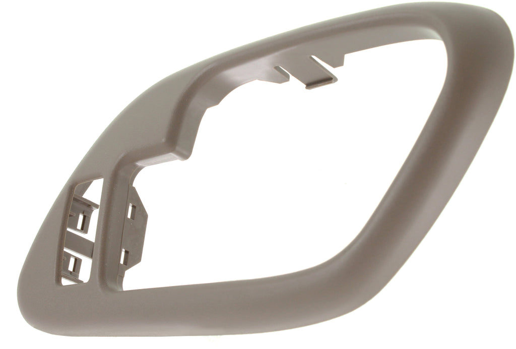 C/K FULL SIZE P/U 95-02/SUBURBAN 95-99 FRONT DOOR HANDLE BAZEL RH, Inside, Brown (Tan), w/ Lock Hole