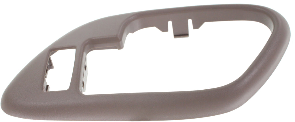 C/K FULL SIZE P/U 95-02/SUBURBAN 95-99 FRONT DOOR HANDLE BAZEL RH, Inside, Brown (Tan), w/ Lock Hole