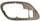 C/K FULL SIZE P/U 95-02/SUBURBAN 95-99 FRONT DOOR HANDLE BAZEL RH, Inside, Brown (Tan), w/ Lock Hole