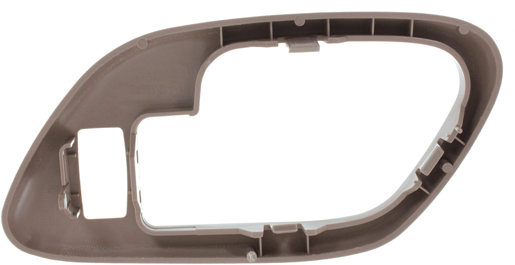 C/K FULL SIZE P/U 95-02/SUBURBAN 95-99 FRONT DOOR HANDLE BAZEL LH, Inside, Brown (Tan), w/ Lock Hole