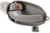 TRAILBLAZER 02-09 FRONT INTERIOR DOOR HANDLE LH, Gray, Plastic (=REAR)