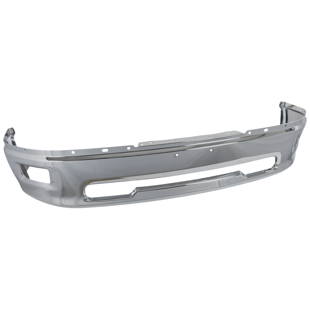 RAM 1500 09-12 FRONT BUMPER, Chrome, w/o Sport Package, w/ Rectangular Fog Light Holes