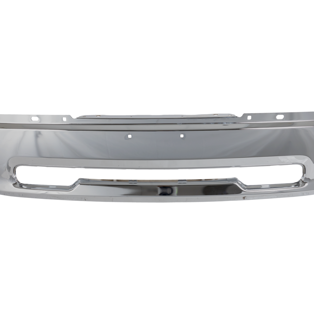 RAM 1500 09-12 FRONT BUMPER, Chrome, w/o Sport Package, w/ Rectangular Fog Light Holes