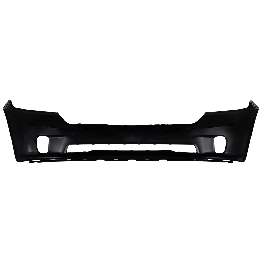 RAM 1500 13-18 FRONT BUMPER COVER, Primed, 1 Piece Bumper, w/ Ram Logo, w/o Parking Aid Sensor Holes, Includes 19-22 1500 Classic - CAPA