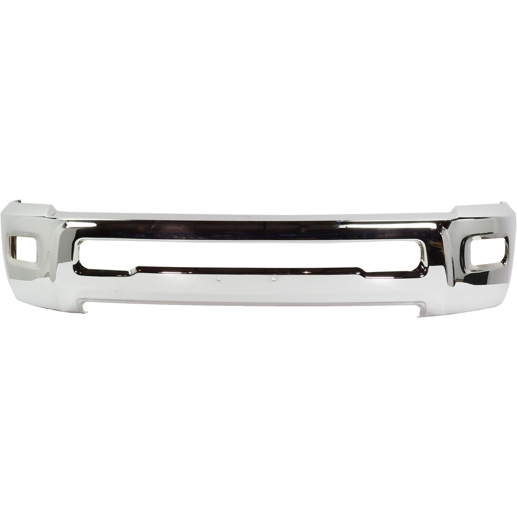 RAM 2500/3500 10-18 FRONT BUMPER, Chrome, w/ Fog Light Holes, w/o Parking Aid Sensor Holes