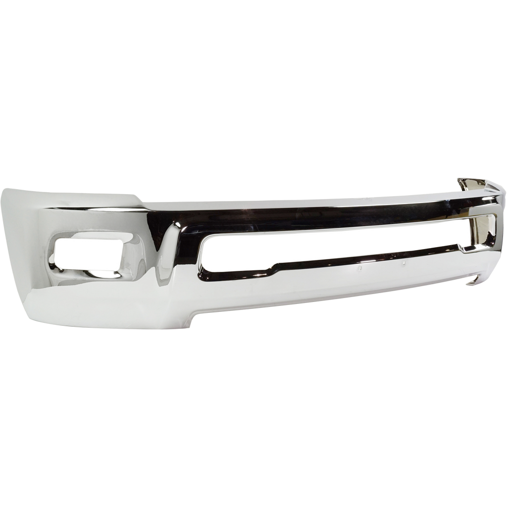 RAM 2500/3500 10-18 FRONT BUMPER, Chrome, w/ Fog Light Holes, w/o Parking Aid Sensor Holes