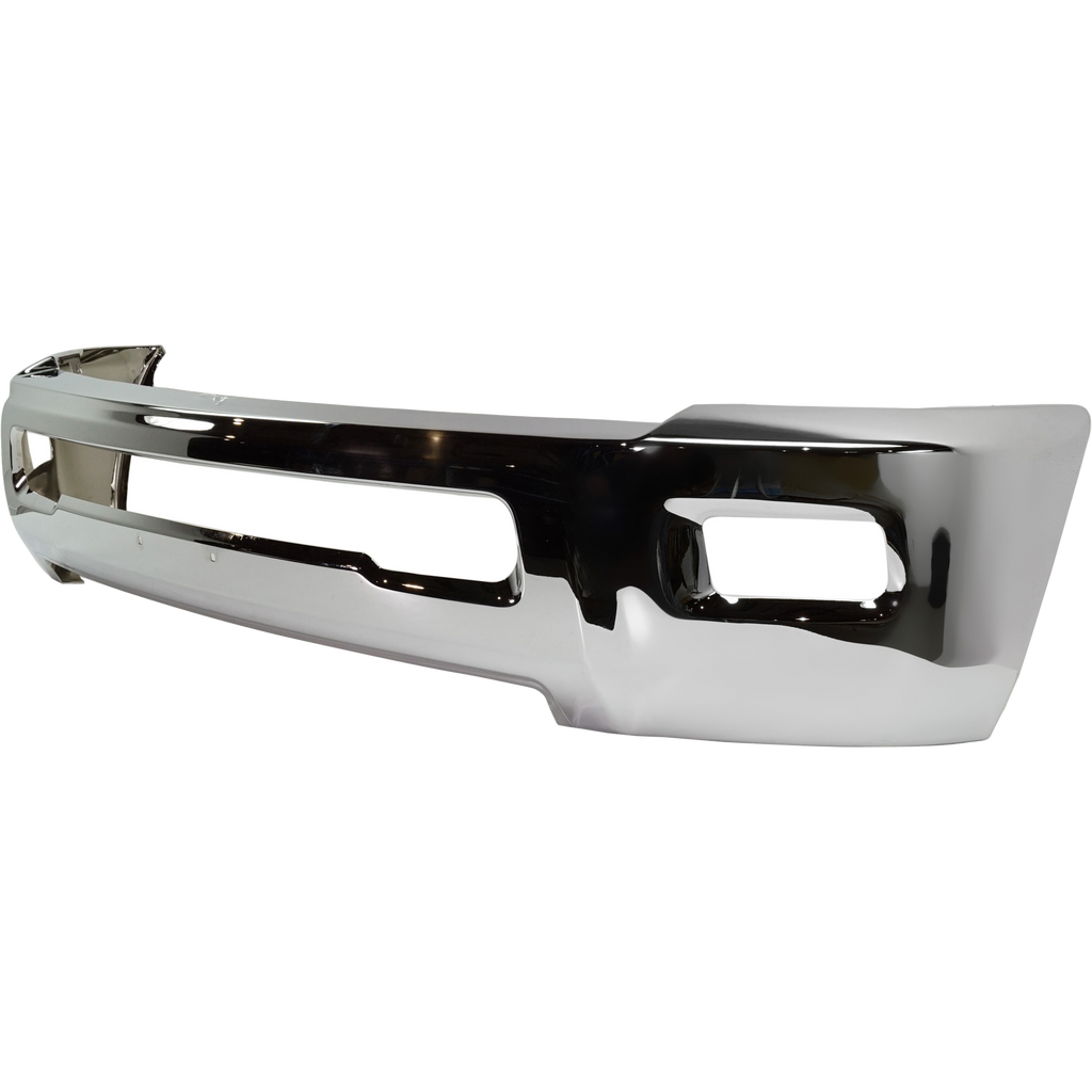 RAM 2500/3500 10-18 FRONT BUMPER, Chrome, w/ Fog Light Holes, w/o Parking Aid Sensor Holes