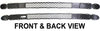 AVENGER 08-10 FRONT BUMPER GRILLE, Primed, w/ Fog Light Cover