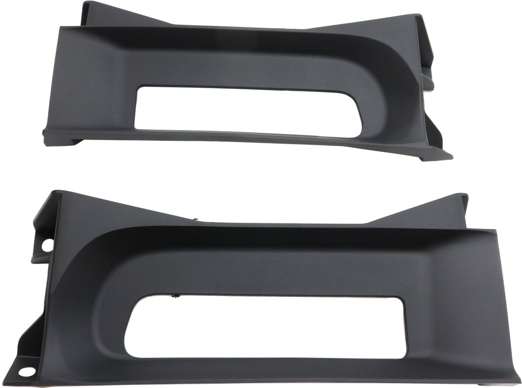 RAM 1500 13-18 FRONT BUMPER FILLER RH AND LH, Bezel Kit, Txtd, 2 Piece Bumper, w/ Tow Hook Holes, Includes 19-22 1500 Classic