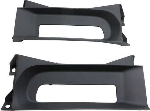 RAM 1500 13-18 FRONT BUMPER FILLER RH AND LH, Bezel Kit, Txtd, 2 Piece Bumper, w/ Tow Hook Holes, Includes 19-22 1500 Classic