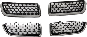STRATUS 04-06 GRILLE INSERT, Chrome Black, Plastic, Sedan