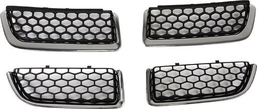 STRATUS 04-06 GRILLE INSERT, Chrome Black, Plastic, Sedan