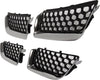 STRATUS 04-06 GRILLE INSERT, Chrome Black, Plastic, Sedan
