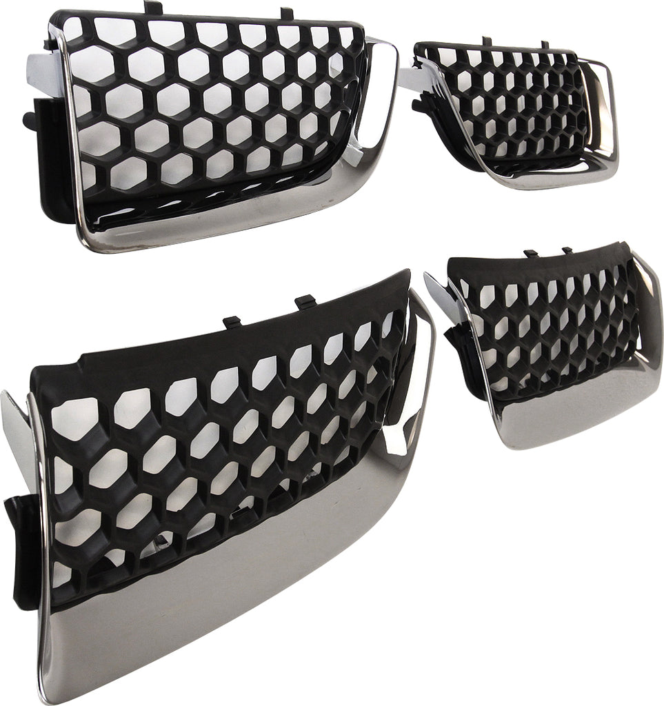 STRATUS 04-06 GRILLE INSERT, Chrome Black, Plastic, Sedan